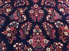 Authentic  Persian Sarouk Rug 4'.3"X6'.9"