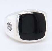 David Yurman Black Onyx Exotic Stone Signet