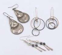 Lot of Vintage 925 Sterling Silver Earrings