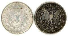 2 Different Morgan Silver Dollars: 1890 & 1890-O