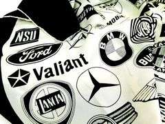 Rare Vintage Automobile Makers Silk Scarf