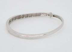 Invisible Set Diamond Bangle Bracelet