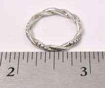 CZ Band Ring In Sterling Silver