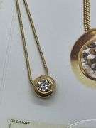 CERTIFIED 14K GOLD AND DIAMOND NECKLACE
