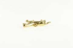 14K Yellow Gold 3D Horse Animal Equestrian Polo Racing Charm/Pendant