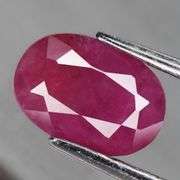 Heated only! 1.57ct violet red Winza Ruby