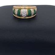 18K YELLOW GOLD VINTAGE RING WITH DIAMONDS