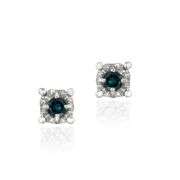 Blue Diamond Earrings