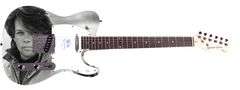 John Cougar Mellencamp Autographed 1/1 Custom Graphics Guitar ACOA