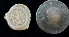 2 Rare Coins, Justin II and Ferdin VII