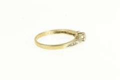 10K Yellow Gold Classic Vintage Diamond Retro Promise Ring