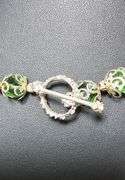18 Kt White Gold Plated 49.5 Ctw Lab Emerald Necklace