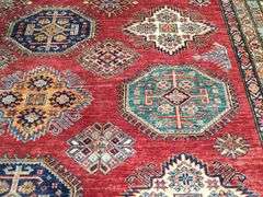 Exquisite Fine Geometric Super Kazak Rug 9x12