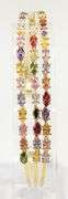 18kt Yellow Gold Plated Gemstone Bangle Bracelet