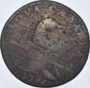 1786 New Jersey Pre-Federal 1 Cent - Straight Plow Beam