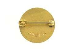 10K Yellow Gold Newspaper Guild Journalist Vintage Lapel Pin/Brooch