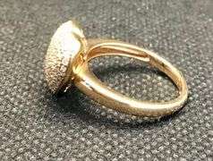 LOVELY HEART 14K ROSE GOLD DIAMOND RING