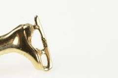 14K Yellow Gold 3D Ice Skate Shoe Winter Olympic Sport Charm/Pendant