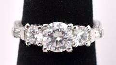 Fascinating CZ Ring In Sterling Silver