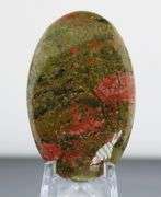 Eye catching 72.14ct Unakite cabochon