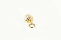 14K Yellow Gold Vintage Pearl Classic Simple Ornamental Charm/Pendant