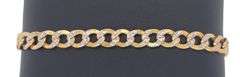 14K YELLOW GOLD CUBAN LINK CHAIN BRACELET