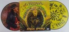 Carlos Santana Autographed 2x Picture Disc Africa Speaks Vinyl Lp ACOA