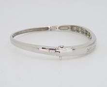 Invisible Set Diamond Bangle Bracelet