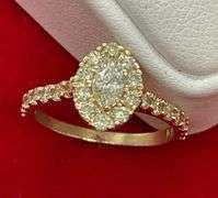 CERTIFIED BRAND NEW 14K GOLD AND DIAMOND RING