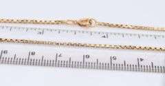 Elegant 18kt Yellow Gold Box Chain Necklace