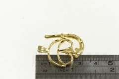 14K Yellow Gold Diamond Cut Scuba Snorkel Swimming Mask Charm/Pendant