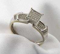 White Gold & Diamond 2 Piece Ring Set