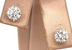 1.39 CARAT DIAMOND STUDS CRAFTED IN 14K YELLOW GOLD