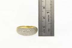 14K Yellow Gold 0.90 Ctw Pave Diamond Rounded Band Ring
