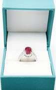 GIA CERTIFIED RUBY & DIAMOND RING IN 14KT SOLID GOLD