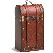 2 Bottle Antique Wooden Wine Box by Twine