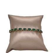 VINTAGE BRACELET WITH EMERALDS AND DIAMONDS