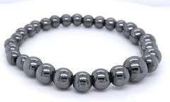 Set of Hematite Necklace Bracelet and Earrings