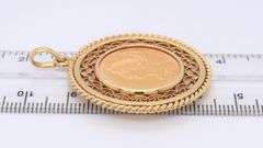 1887 $5 Liberty Gold Coin Pendant