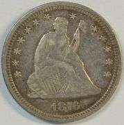 Very sharp 1876 Liberty Seated Quarter. Very collectible