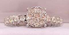 Gorgeous 14kt Solid White Gold & 2.0 Carat Diamond Ring