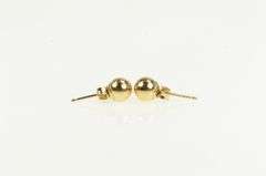 14K Yellow Gold 5.0mm Classic Round Ball Sphere Stud Earrings