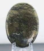 Awesome 104.26ct Nipomo Agate with Marcasite cabochon
