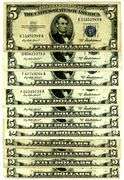 11 $5 Silver Certificates from 1953