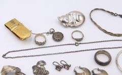 Group Lot of Vintage 925 Sterling Silver Jewelry