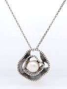 Sterling Silver Israel Pearl Pendant on Chain