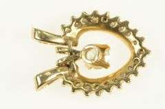 14K Yellow Gold 0.40 Ctw Diamond Heart Love Valentine Charm/Pendant