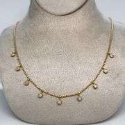 DIAMOND NECKLACE CRAFTED IN 14K YELLOW GOLD