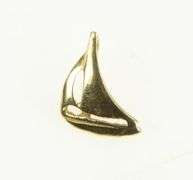 14K Yellow Gold Sail Boat Ship Nautical Motif Travel Charm/Pendant