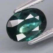Heated only! 1.12ct blue green Sapphire
